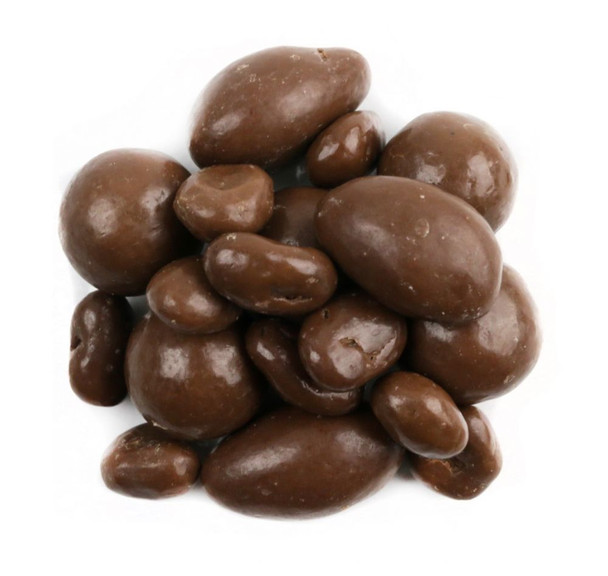 image of milk chocolate bridge mix bulk chocolates peanut butter candy raisin