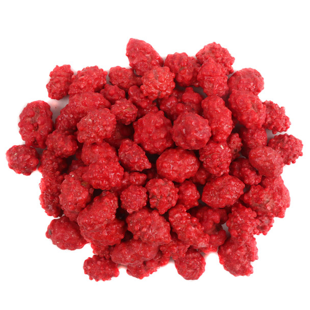 Bright red French Burnt Peanuts, thick bumpy candy shell, roasted peanuts. Approx 400 pieces per pound, nostalgic sweet and salty.