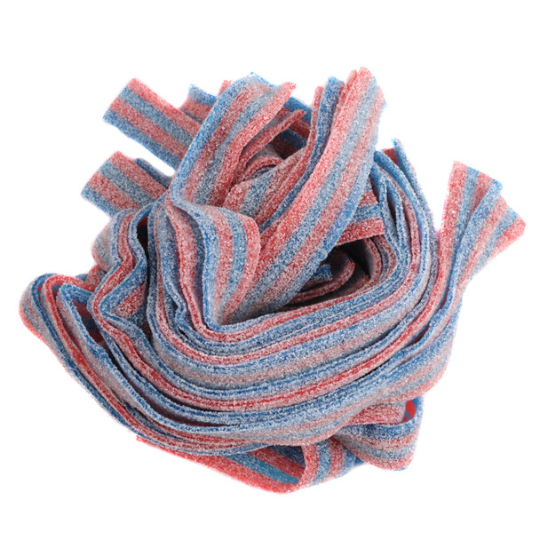 image of sour candy belts blazpberry bulk unwrapped dorval blue red raspberry