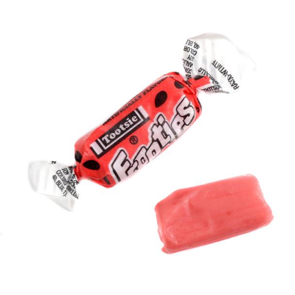 Sweet watermelon Frooties chewy candies, Tootsie Roll brand. Approx. 140 pink pieces per pound, gluten free, pinata candy.
