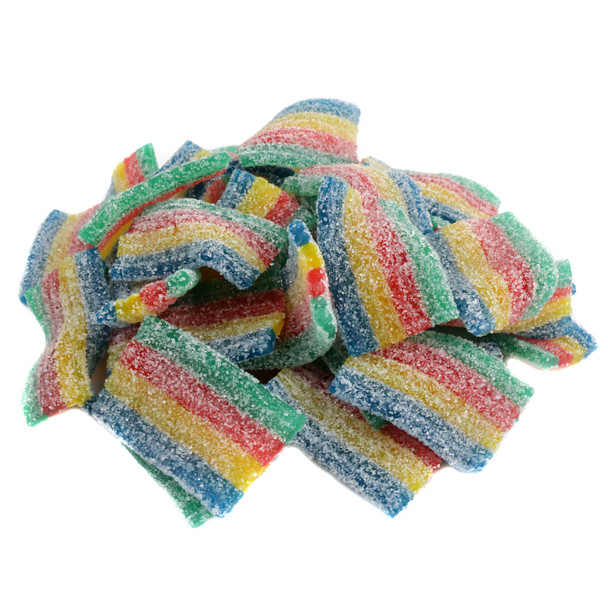 image of sour candy belts mini quattro bulk unwrapped chewy dorval gummy rainbow