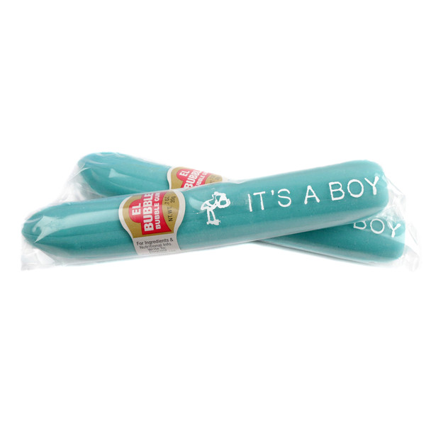 It's A Boy Blue Bubble Gum Cigars, 36 blue bubble gum cigars, individually wrapped for baby showers.