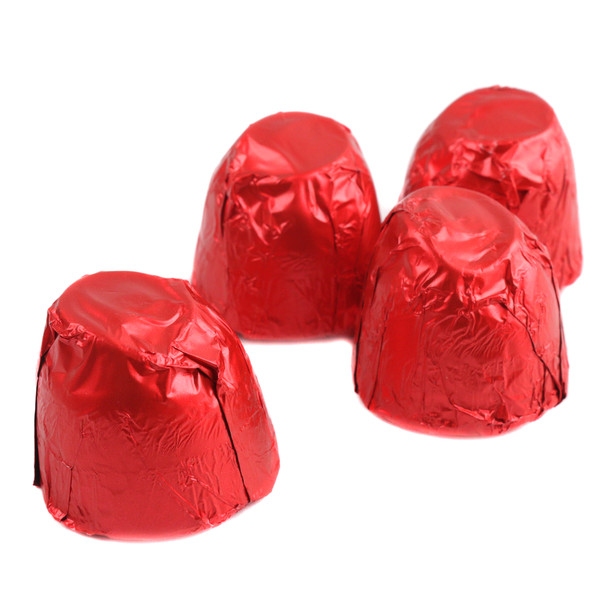 image of ashers milk chocolate covered cherry cordials in red foil