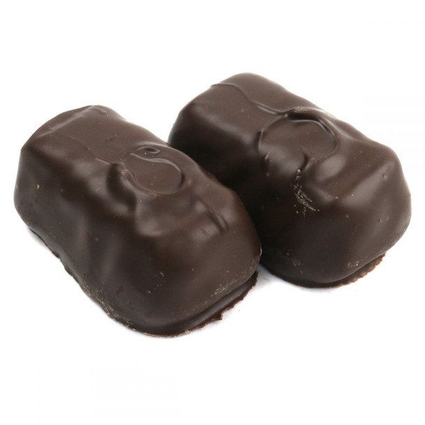 Asher's dark chocolate orange jelly candy, with rich brown chocolate and bright orange jelly, approx 26 pieces per pound.