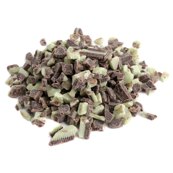 Andes mint green and chocolate brown baking chips, 1lb bag, 2 cups, for cookies, cakes, dessert toppings.