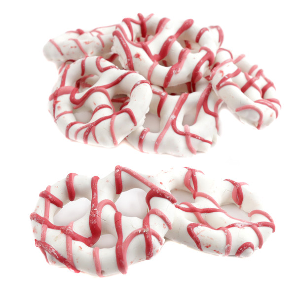 image of valentine candy covered pretzels bulk unwrapped white chocolate valentines