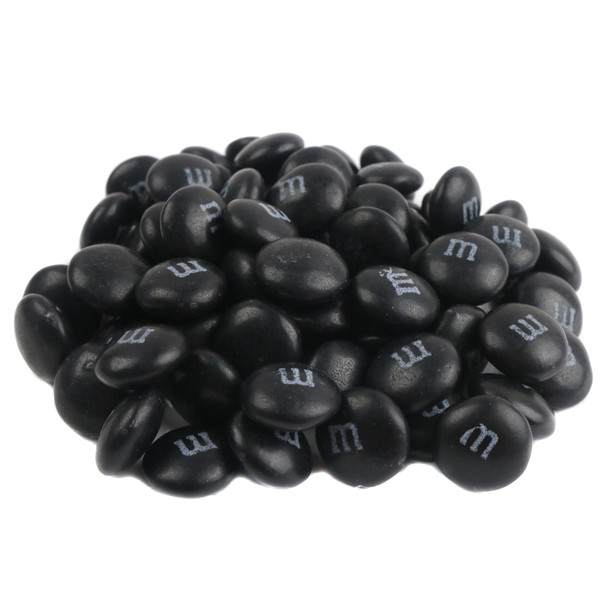 image of black m&m candy image of black m&m candy