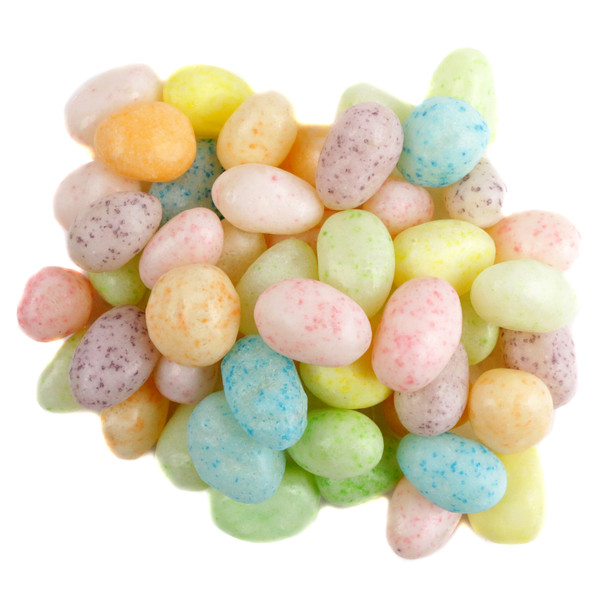 image of sweet speckled jelly beans pastel candy easter eggs bulk