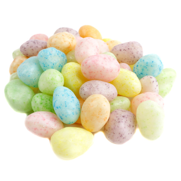image of sweet speckled jelly beans pastel candy easter eggs bulk