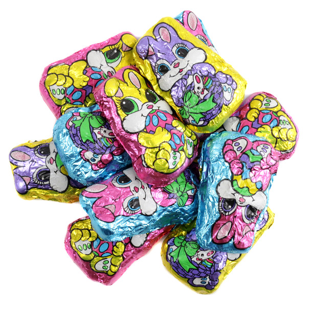 image of palmer bright chocolate easter candy bunnies basket bulk chocolates wrapped foil