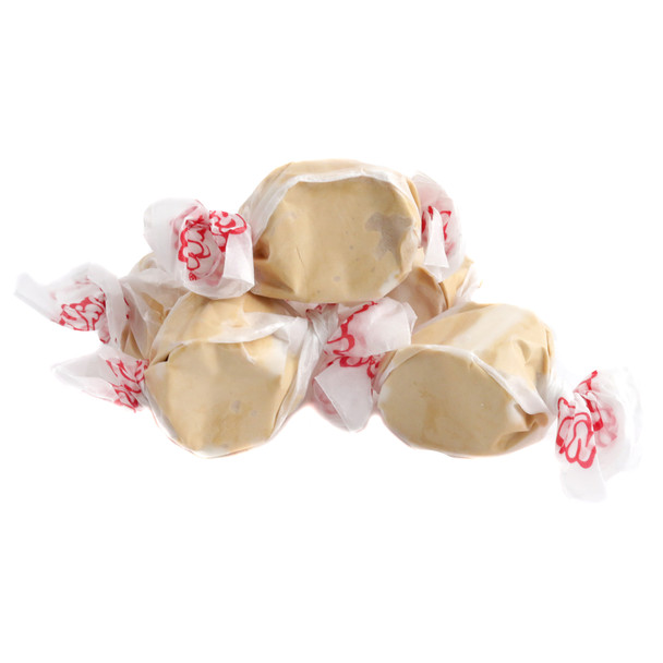 Taffy Town Butterscotch Salt Water Taffy, individually wrapped, creamy yellow/brown, approx. 65 pieces per pound, gluten-free.