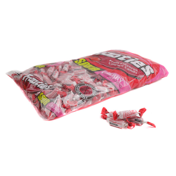 360 red Sour Cherry Frooties, individually wrapped chewy candies, great for parties and parades.