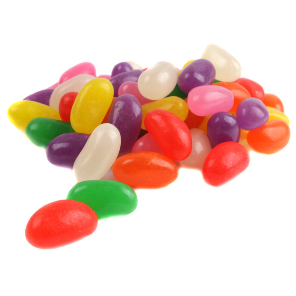 Jelly Belly Pectin Jelly Beans, large, chewy, bright red, purple, yellow, green, orange, pink Easter candy.