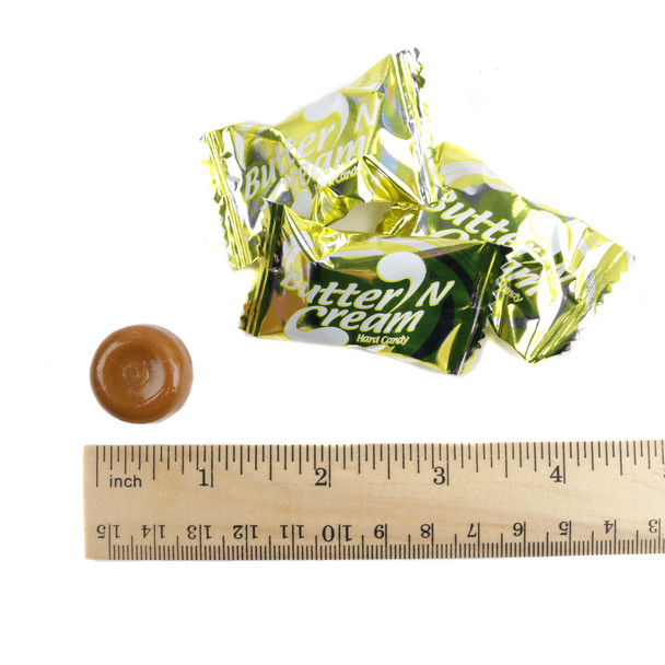 Colombina Butter Toffee Hard Candies, individually wrapped in elegant gold foil, delicious buttery flavor.