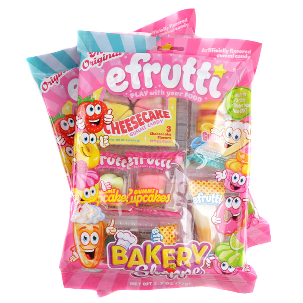 Efrutti Gummy Bakery Shoppe featuring an assortment of gummy sweets