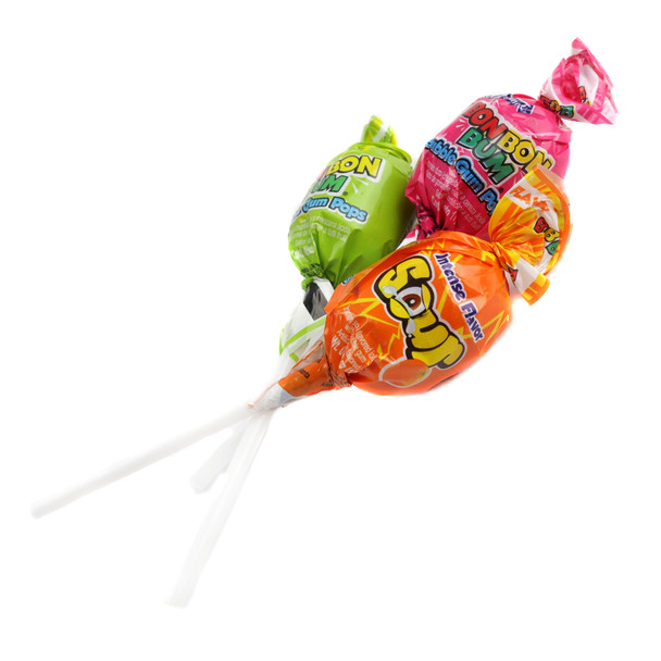 Bulk pack of Bon Bon Boom Sour Lollipops ideal for party favors and candy buffets