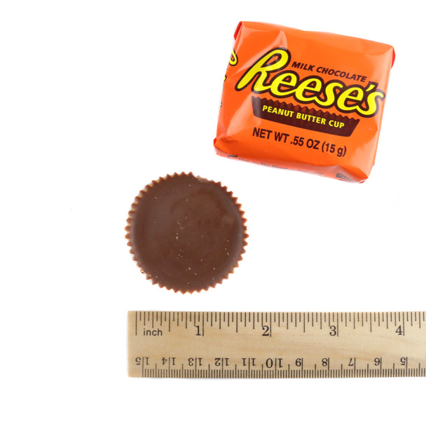 Reese's Fun Size Peanut Butter Cups, 29 individually wrapped orange & brown milk chocolate peanut butter candies.