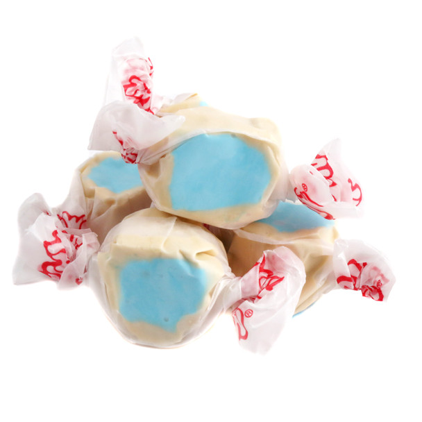 Salt Water Taffy Sugar Cookie, approx. 65 pieces, buttery white and tan taffy with creamy frosting, Taffy Town.