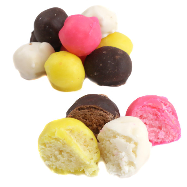 image of coconut bon bons bulk unwrapped candy pastel crown