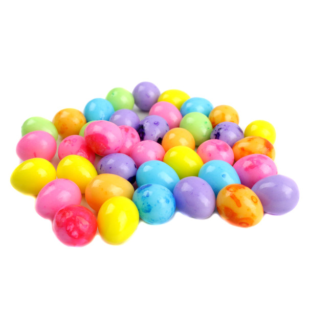 Speckled Easter Egg Candy, vibrant hard-pressed eggs, 1/2 inch, approx 389 per pound for Easter baskets & buffets.