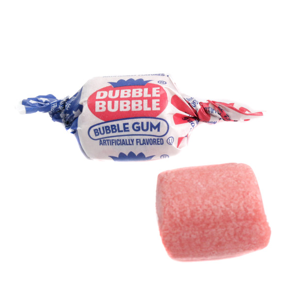 Red, white, blue flag print Dubble Bubble American Flag bubble gum, individually wrapped, approx 72 pieces.