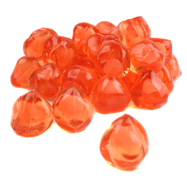 Realistic 3D Gummy Peaches, vibrant orange and yellow soft candy with a juicy peach flavor.