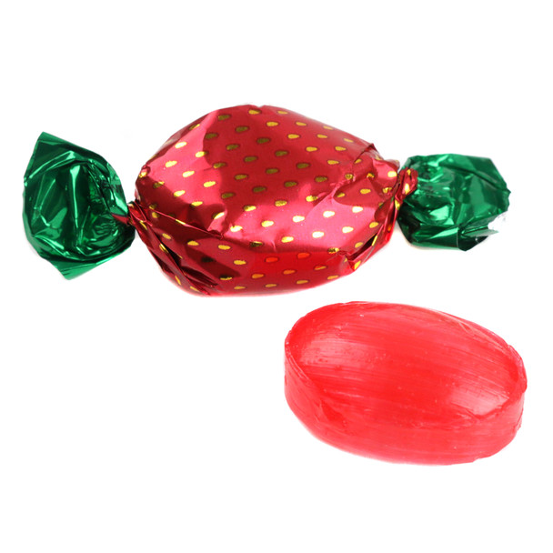 image of strawberry bon bons bulk wrapped candy hard red old fashioned