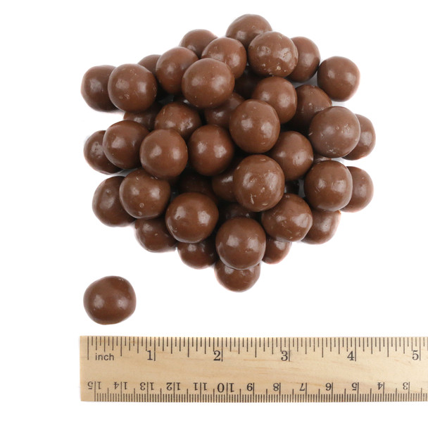 Bulk Whoppers chocolate malted milk balls. Crispy brown shell, creamy malt center. Classic candy.