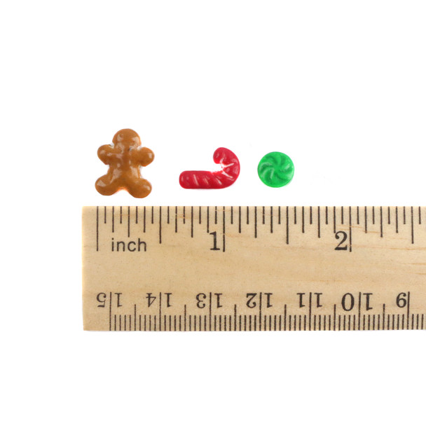 image of gingerbread snowflakes and candy cane mini christmas candy image of gingerbread snowflakes and candy cane mini christmas candy