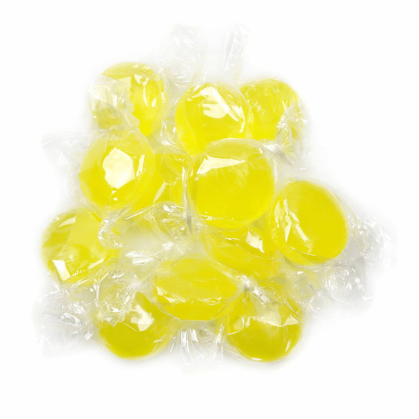Arcor Sugar Free Lemon Hard Candy, individually wrapped yellow lemon drops, approx 75 pieces per pound.