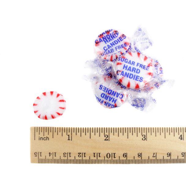 Arcor Sugar Free Peppermint Hard Candy, 75 individually wrapped red pieces. Diabetic friendly, low-carb treat.