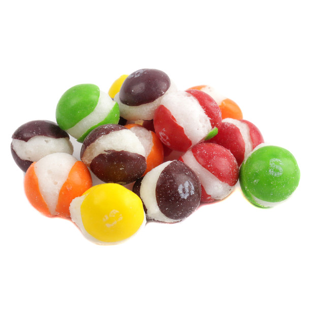 Bliss Life Freeze Dried Rainbow Candies, 3oz bag, vibrant colors, light and crispy texture.