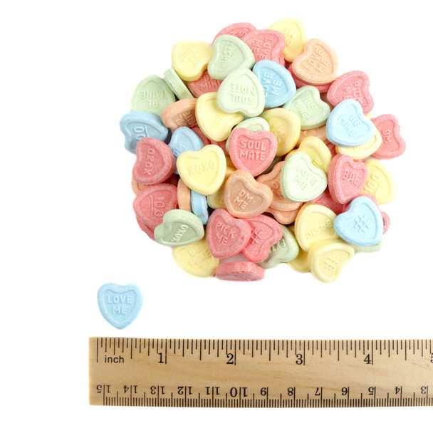 image of conversation hearts valentines candy