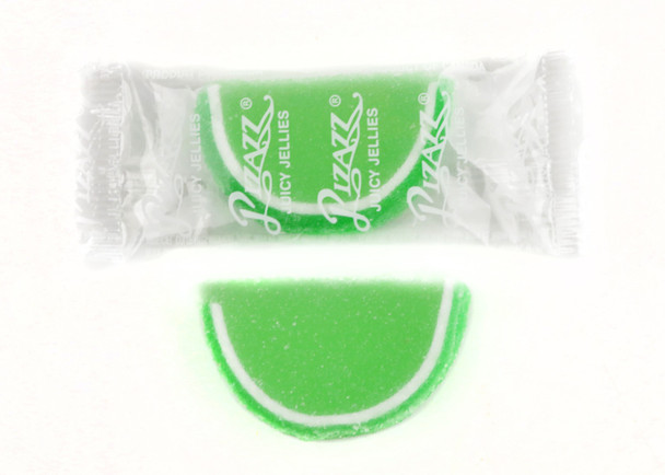 Sour  Apple Jelly Fruit Slices Wrapped Bulk 20lb