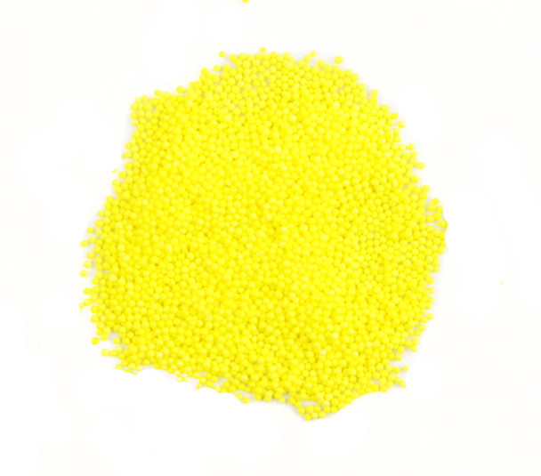 Yellow Nonpareils, 10lb box. Tiny yellow confectionery balls, perfect baking sprinkles, decorations.