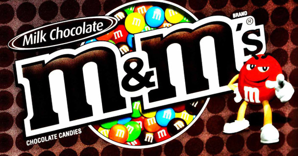M&M  Milk Chocolate 1.69oz 9 Packs 36 Count