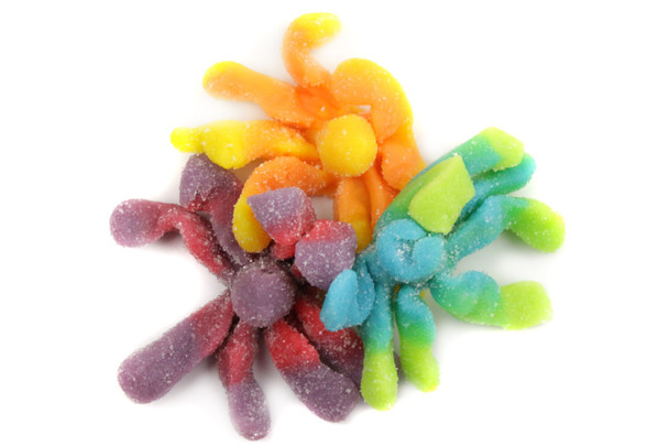 Trolli sour gummy octopi, vibrantly colored tie-dye bulk candy, 5 LB.