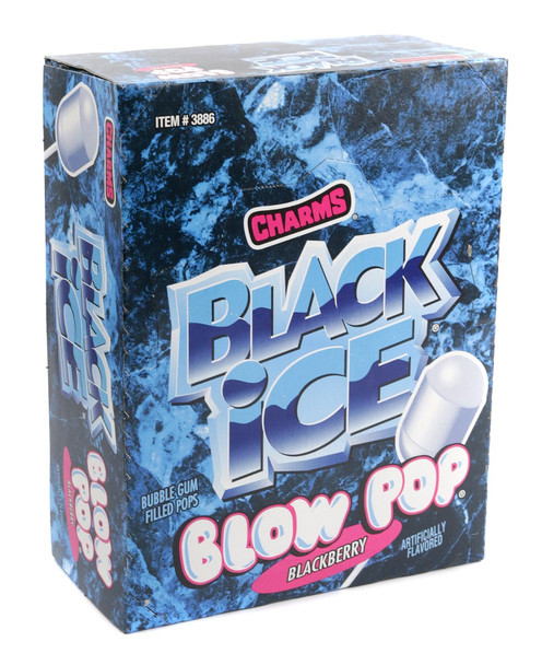 Black  Ice Blow Pops 12 Packs 48 Piece