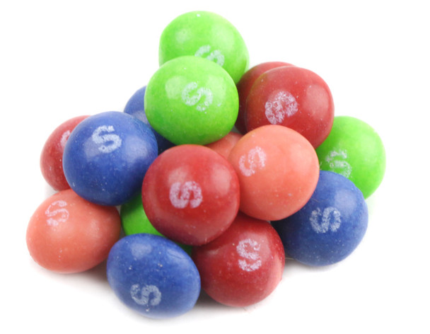8-count, 15.6 oz bags of Wild Berry Skittles. Fruity red, purple, pink, and green candies with a chewy center.