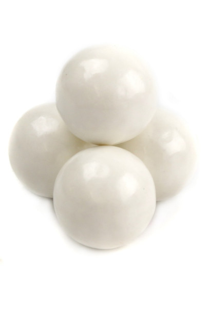 Pearl  White Gumballs 1 Inch 6 Pack 2lb