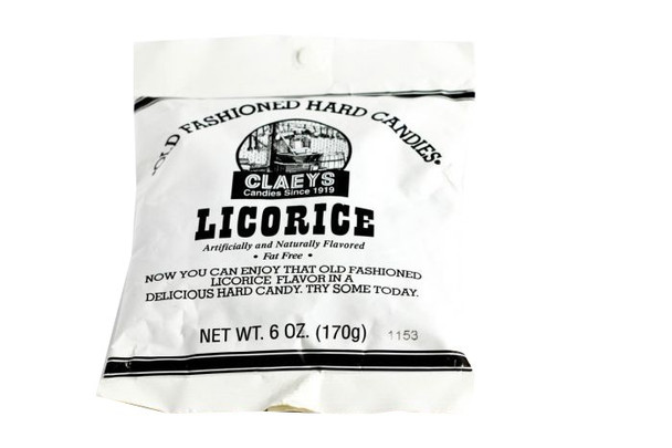 Claey's  Hard Candy Drops Black Licorice 24 Packs 6oz