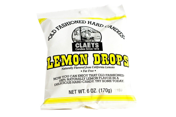 Claey's  Hard Candy Drops Lemon 24 Packs 6oz