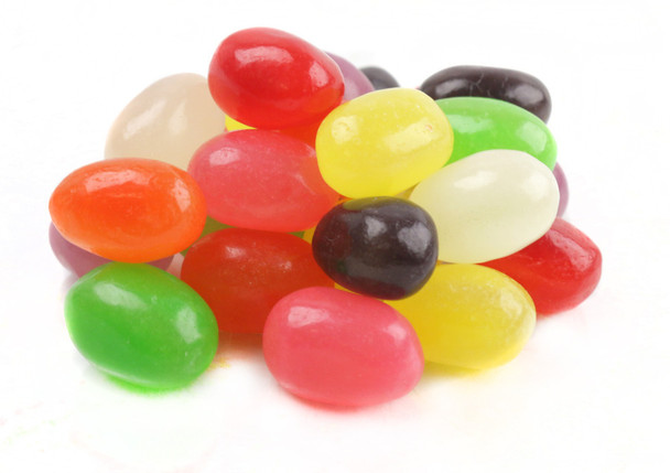 Just Born Easter Jelly Beans, 30lb case. Vibrant rainbow colors, 8 fruit flavors: orange, grape, cherry, pineapple, strawberry, lemon, lime, black licorice.