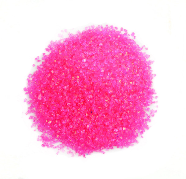 Pink Sanding Sugar, 8lb bulk box.