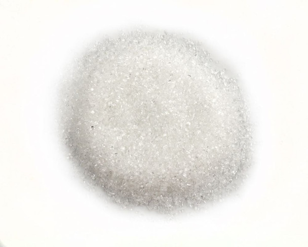 Pure white sanding sugar sprinkles, dye-free, for baking, decorating cakes, cookies, and desserts.