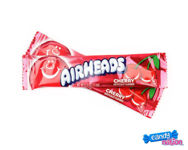 36 individually wrapped red Cherry Airheads candy strips.