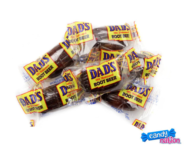 Dad's Root Beer Barrels bulk 40lb, small amber barrel-shaped candies, 1 inch nostalgic root beer sweets.