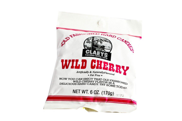 Claey's  Hard Candy Drops Wild Cherry 24 Packs 6oz