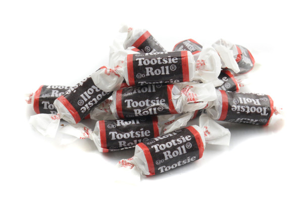 Chocolate  Midgees Tootsie Rolls Bulk 30lb