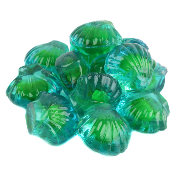 Image of 3D gummy seashells  in a cluster